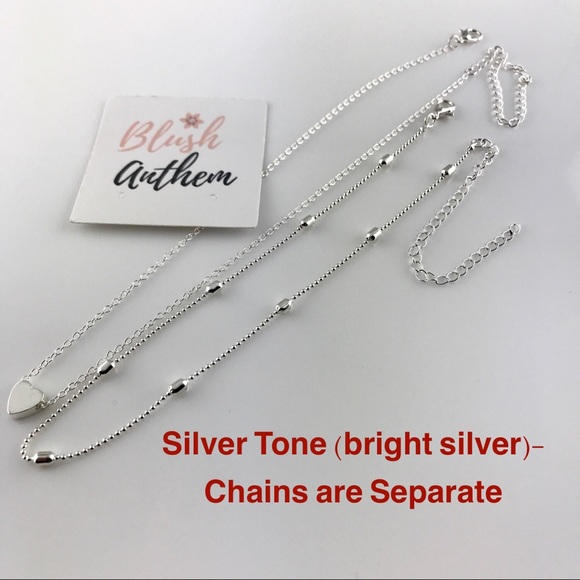 3 for $25⚡️heart choker layered necklace - Picture 7 of 8